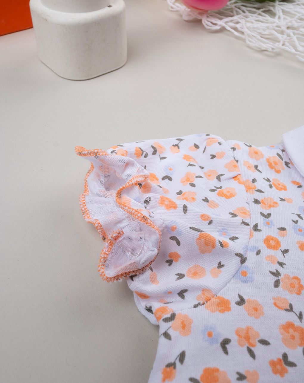 βρεφικό φορεματάκι λευκό safari για κορίτσι - Prénatal