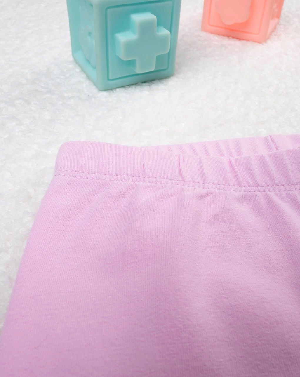 βρεφικό κολάν 3/4 ροζ με σούρα για κορίτσι - Prénatal