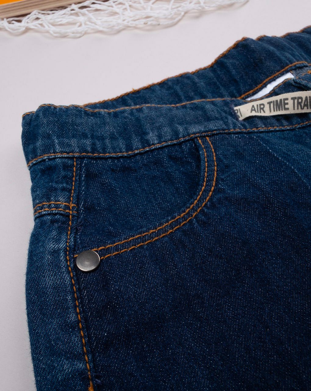 παιδική τζιν βερμούδα μπλε safari για αγόρι - Prénatal