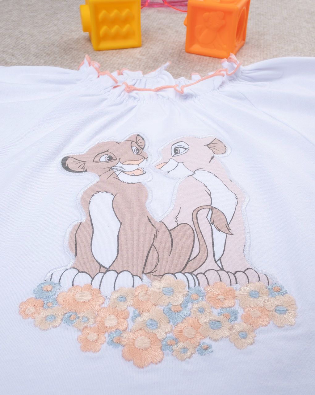 βρεφικό t-shirt λευκό safari για κορίτσι - Prénatal