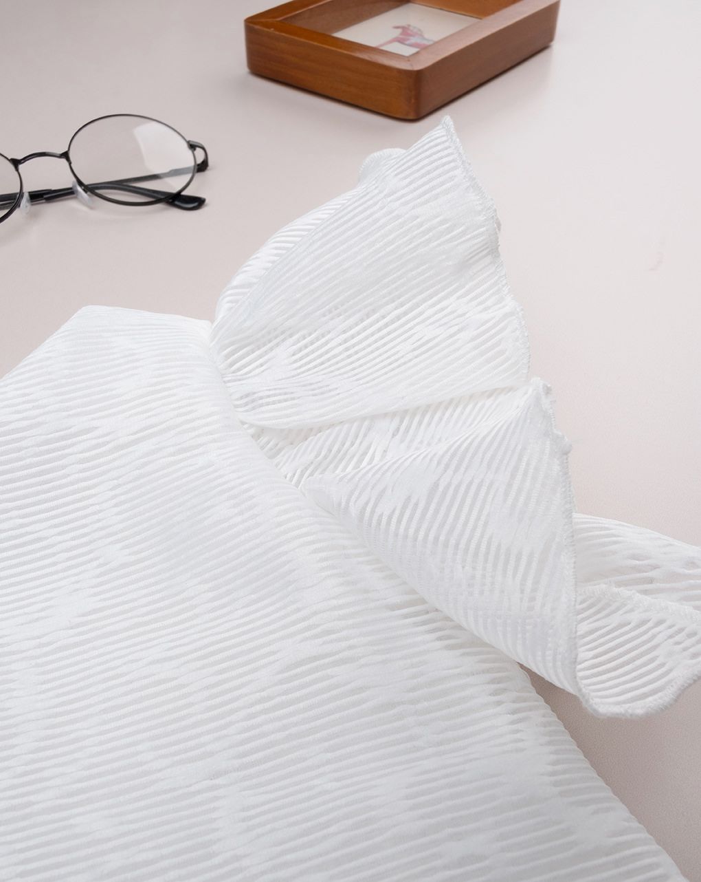 βρεφικό φόρεμα λευκό με βολάν για κορίτσι - Prénatal