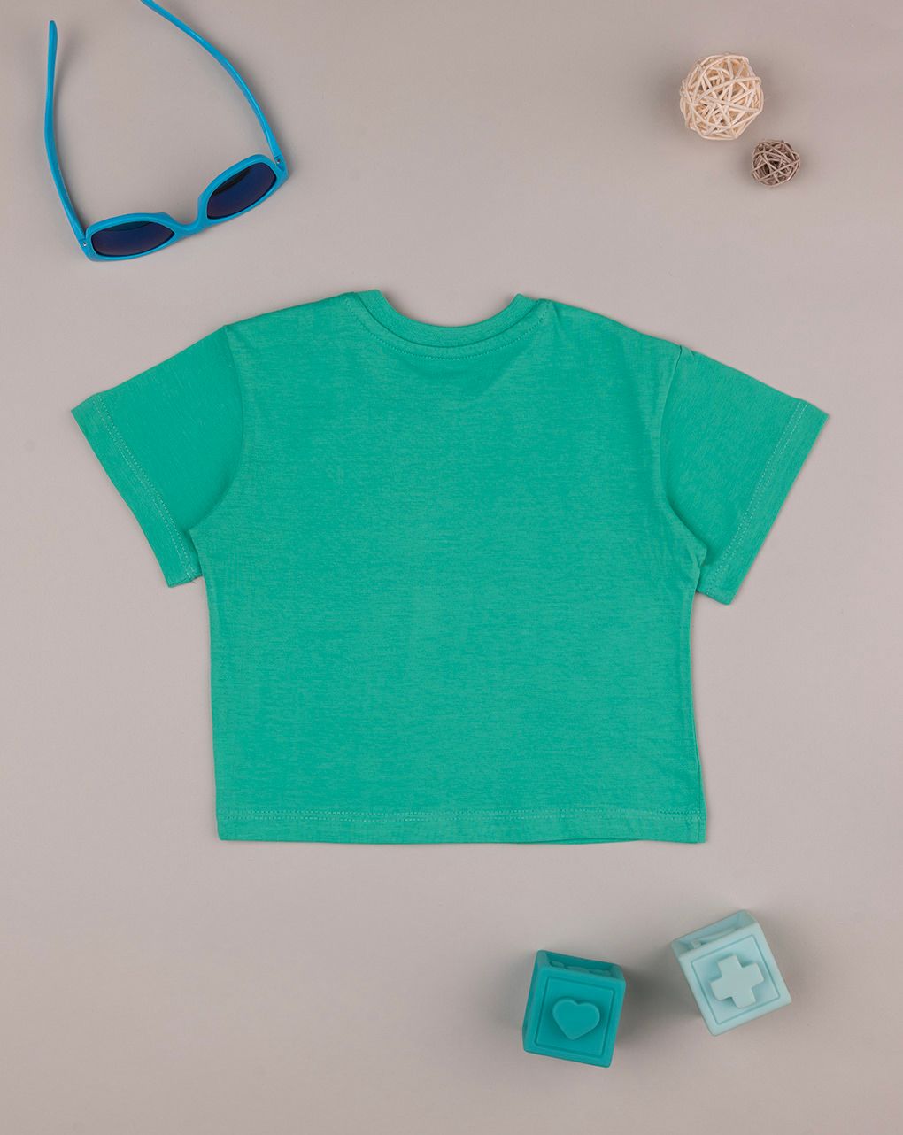 βρεφικό t-shirt basic βεραμάν "άπειρο" για αγόρι - Prénatal