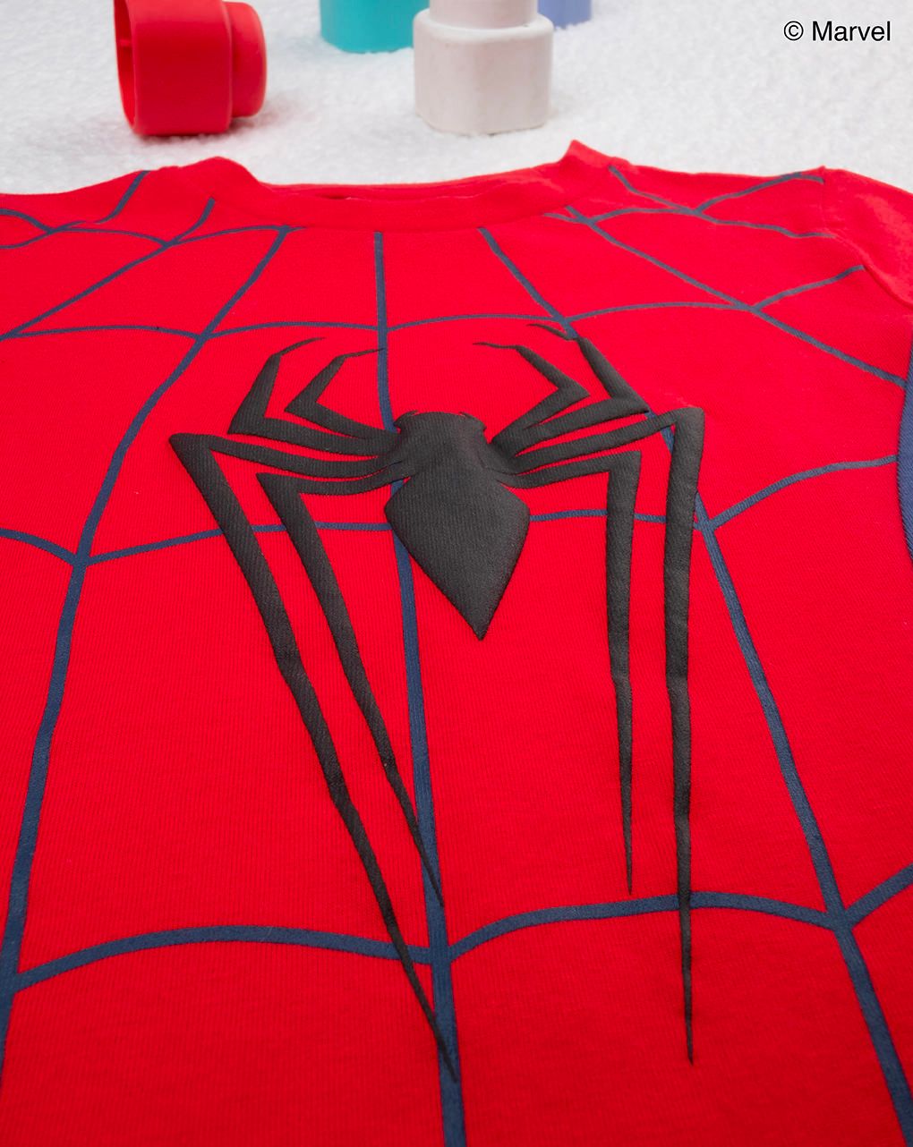 παιδική πιτζάμα κόκκινη/μπλε spiderman για αγόρι - Prénatal