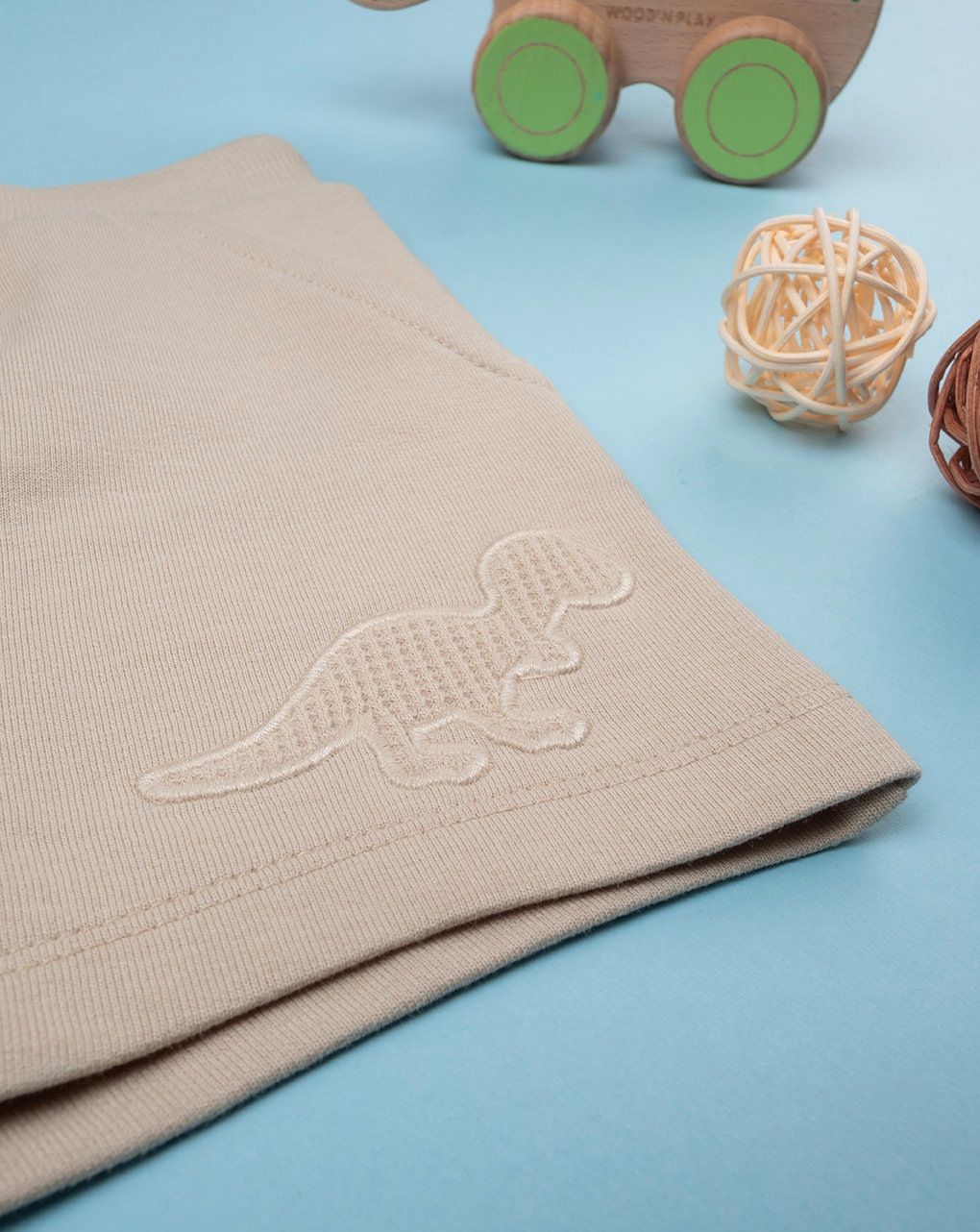 βρεφική βερμούδα μπεζ sand για αγόρι - Prénatal