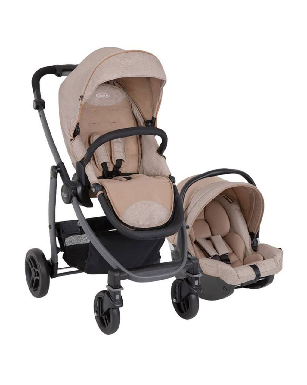 Graco evo trio καρότσι 2 σε 1 κάθισμα αυτοκινήτου little adventures