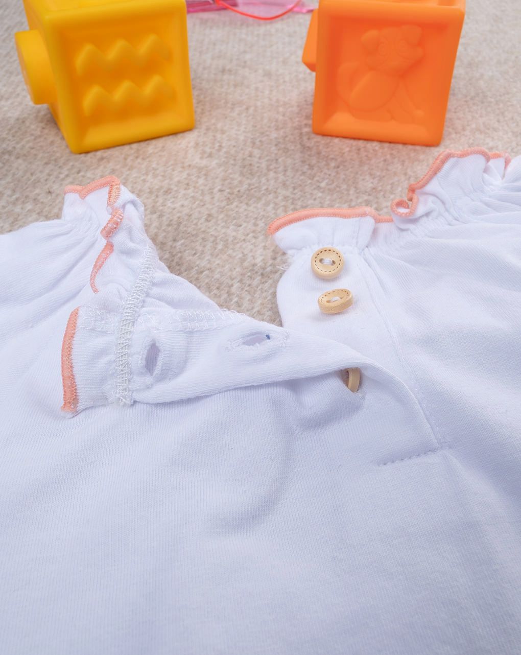 βρεφικό t-shirt λευκό safari για κορίτσι - Prénatal