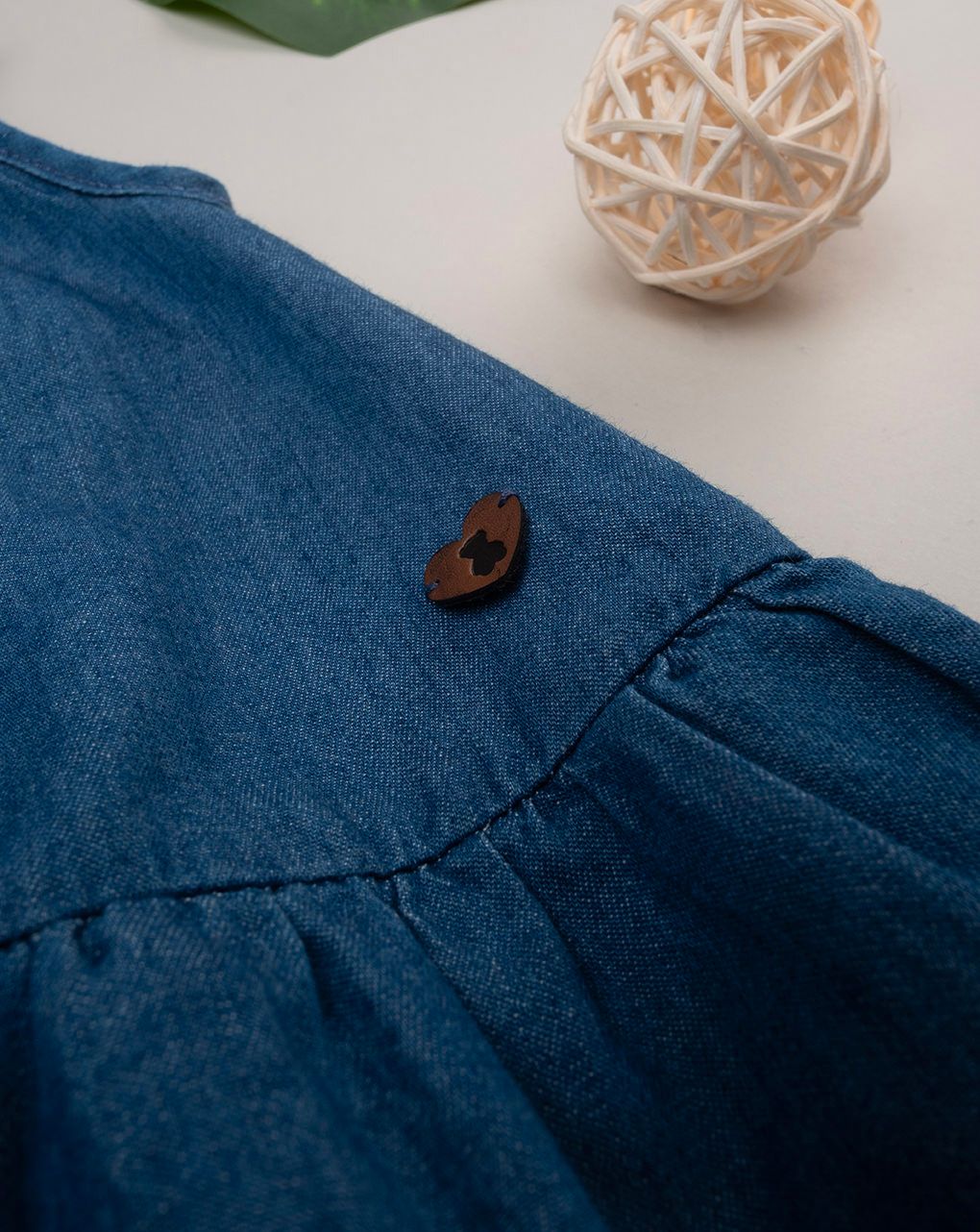 βρεφικό σετ t-shirt και φόρεμα denim chambray για κορίτσι - Prénatal