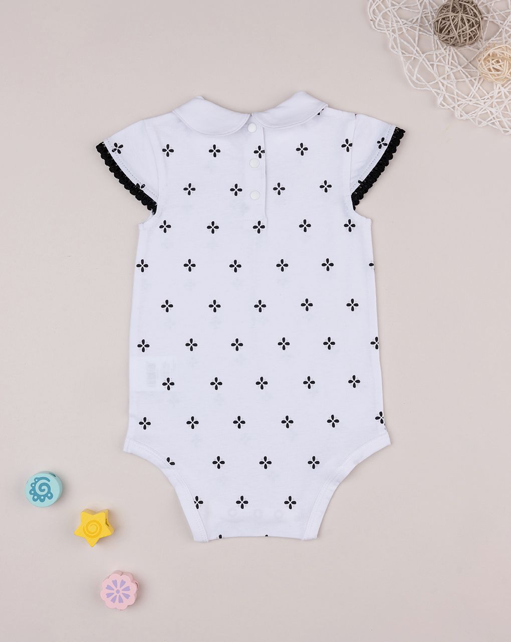 βρεφικό κορμάκι λευκό έθνικ για κορίτσι - Prénatal