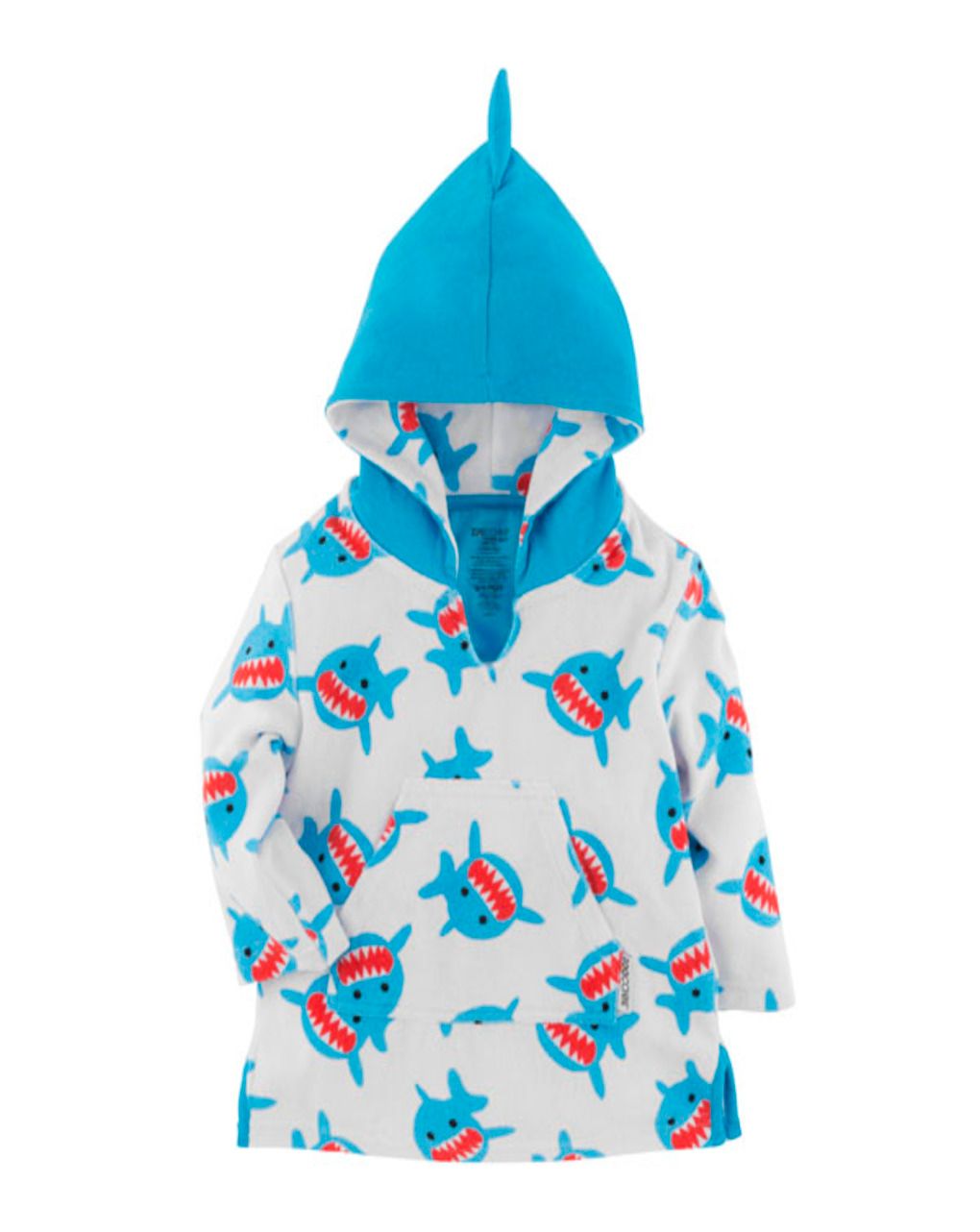 Zoocchini πόντσο θαλάσσης upf50+ sherman the shark zoo12302 0-12 μηνών - Zoocchini