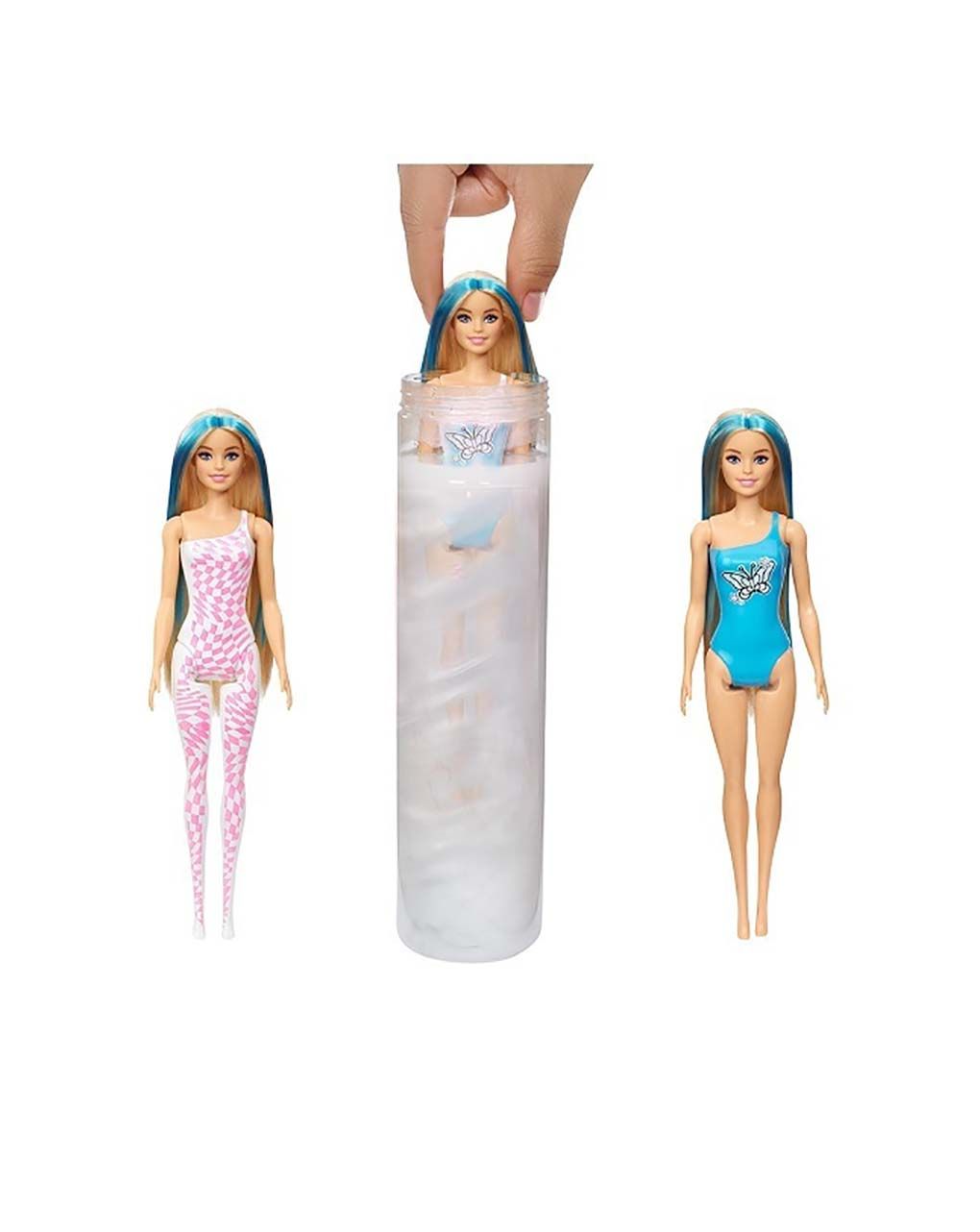 Mattel barbie color reveal σειρά ουράνιο τόξο κούκλα και αξεσουάρ με 6 εκπλήξεις hrk06 - BARBIE