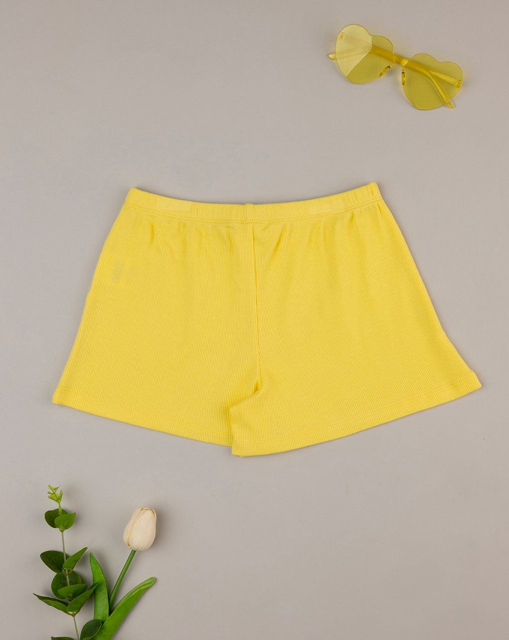 παιδικό σορτσάκι κίτρινο "άπειρο" για κορίτσι - Prénatal