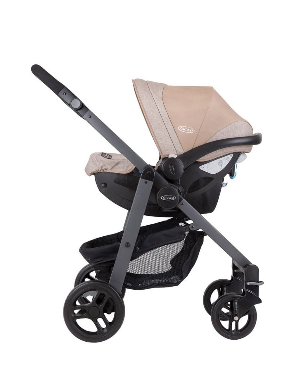 Graco evo trio καρότσι 2 σε 1 κάθισμα αυτοκινήτου little adventures - Graco