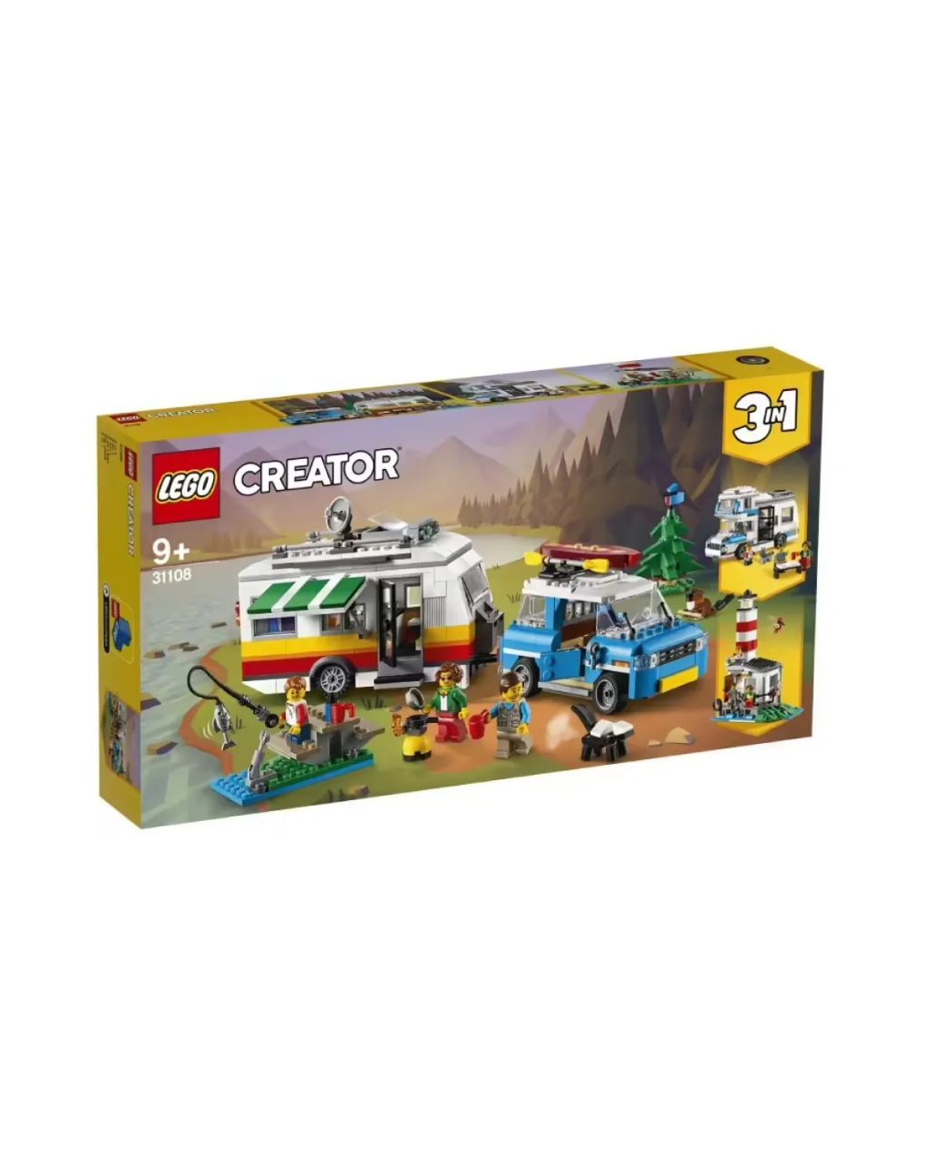 Lego creator οικογενειακές διακοπές με τροχόσπιτο 31108