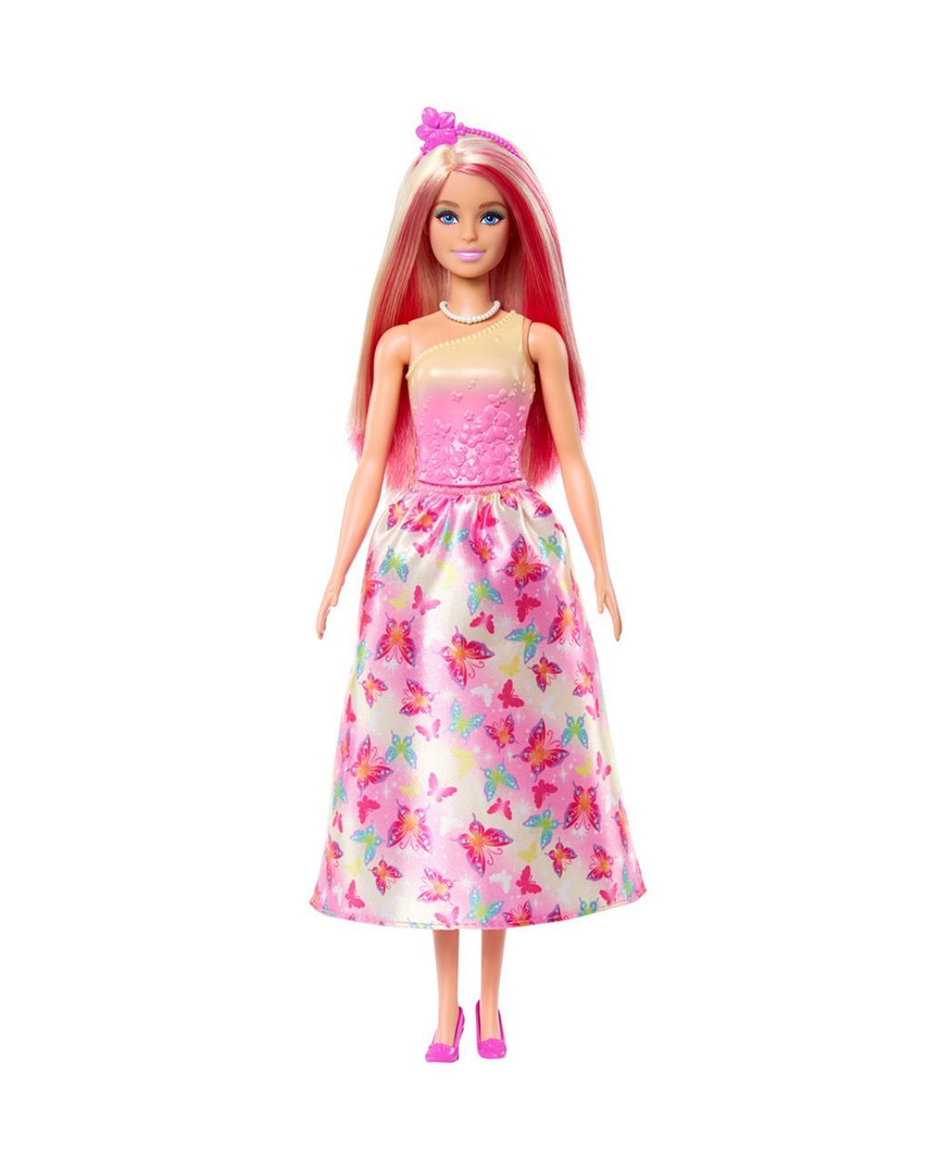 Mattel barbie πριγκίπισσα ροζ ανταύγιες hrr08 - BARBIE