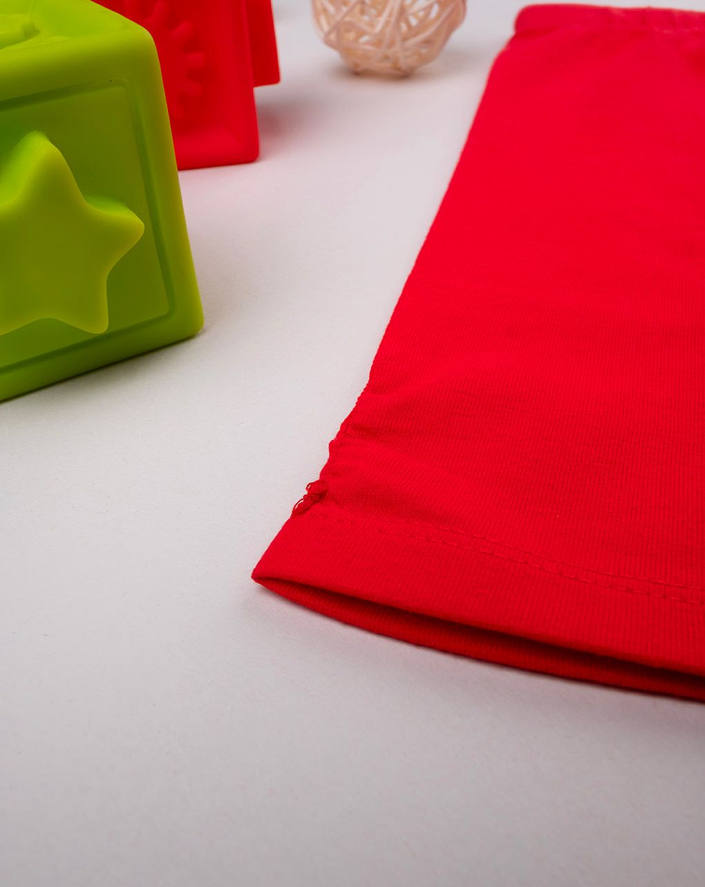 βρεφικό κολάν 3/4 κόκκινο με σούρα για κορίτσι - Prénatal