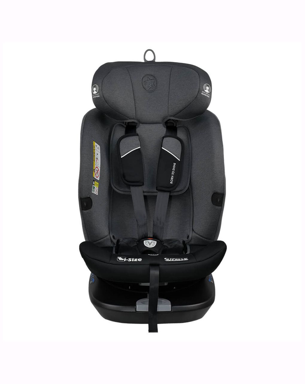 Bebe stars κάθισμα αυτοκινήτου supreme i-size (40-150cm) 360° steel grey 905-186 - Bebe Stars