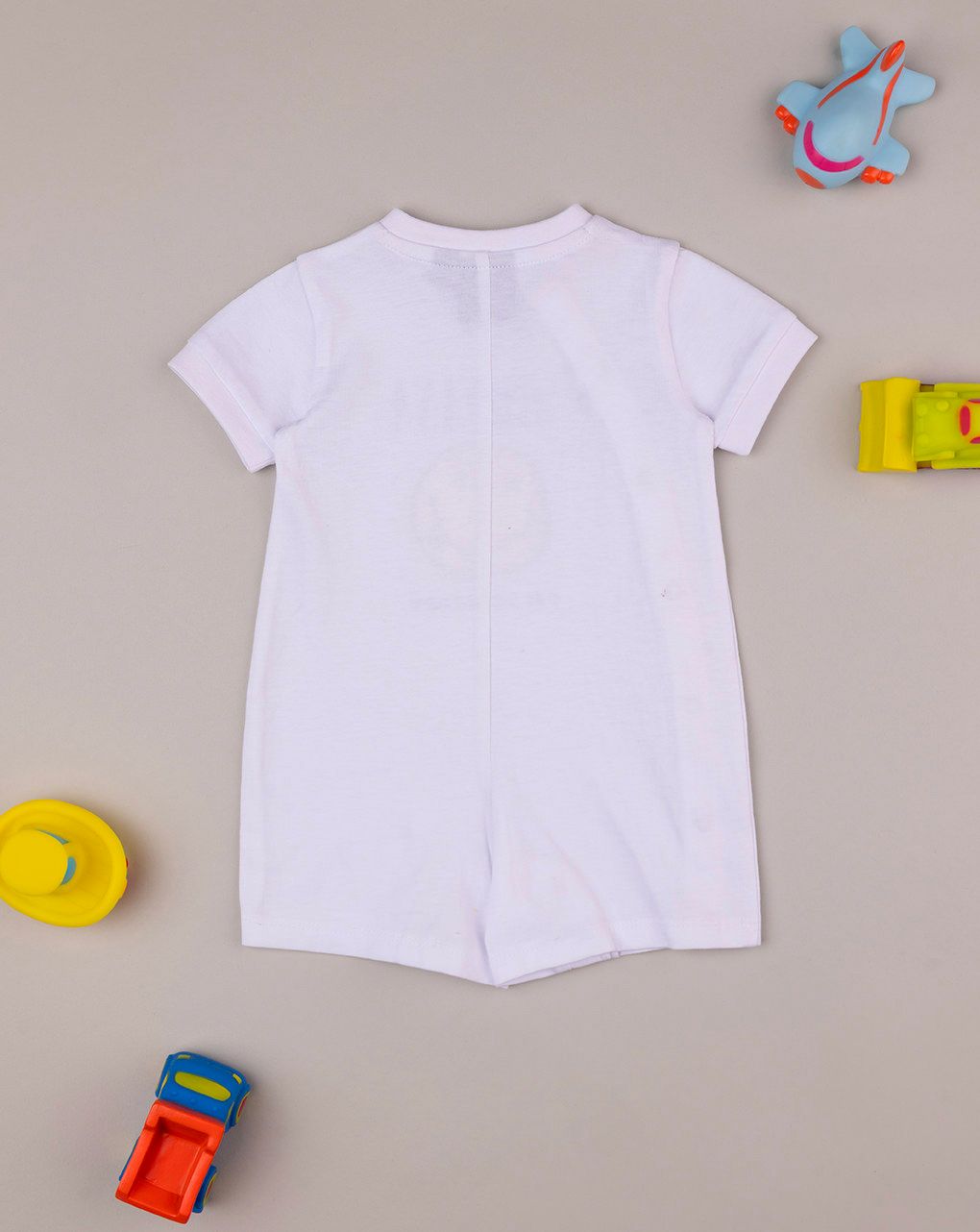 βρεφικό φορμάκι κοντό λευκό nirvana για αγόρι - Prénatal