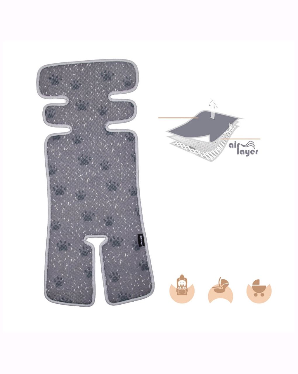 Bebe stars κάλυμμα αντιιδρωτικό καροτσιού & καθίσματος αυτοκινήτου 1,2,3 foot - Bebe Stars