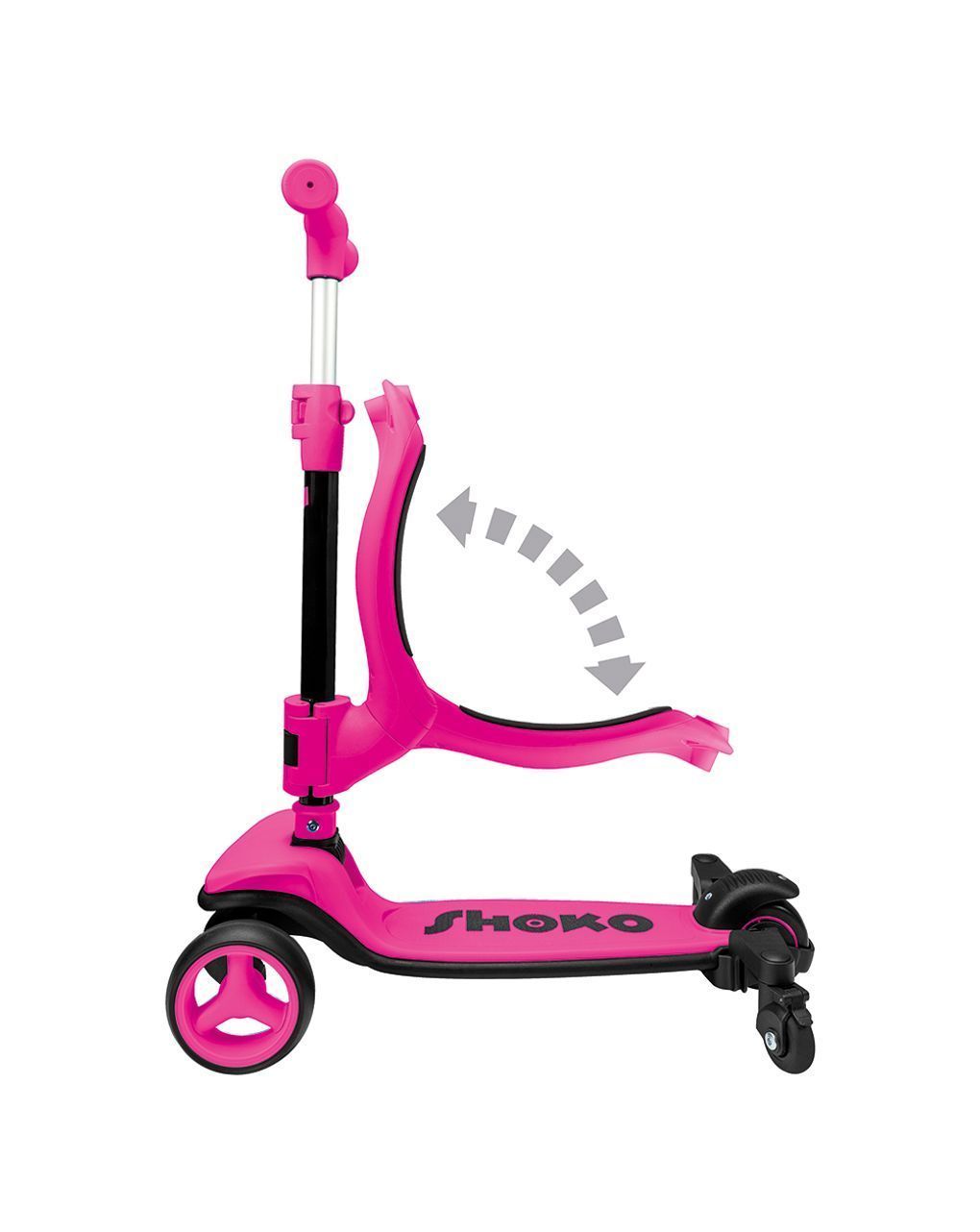 Shoko παιδικό πατίνι prime 4 in 1 plus σε ροζ χρώμα για 12+ μηνών 5004-50523 - Shoko