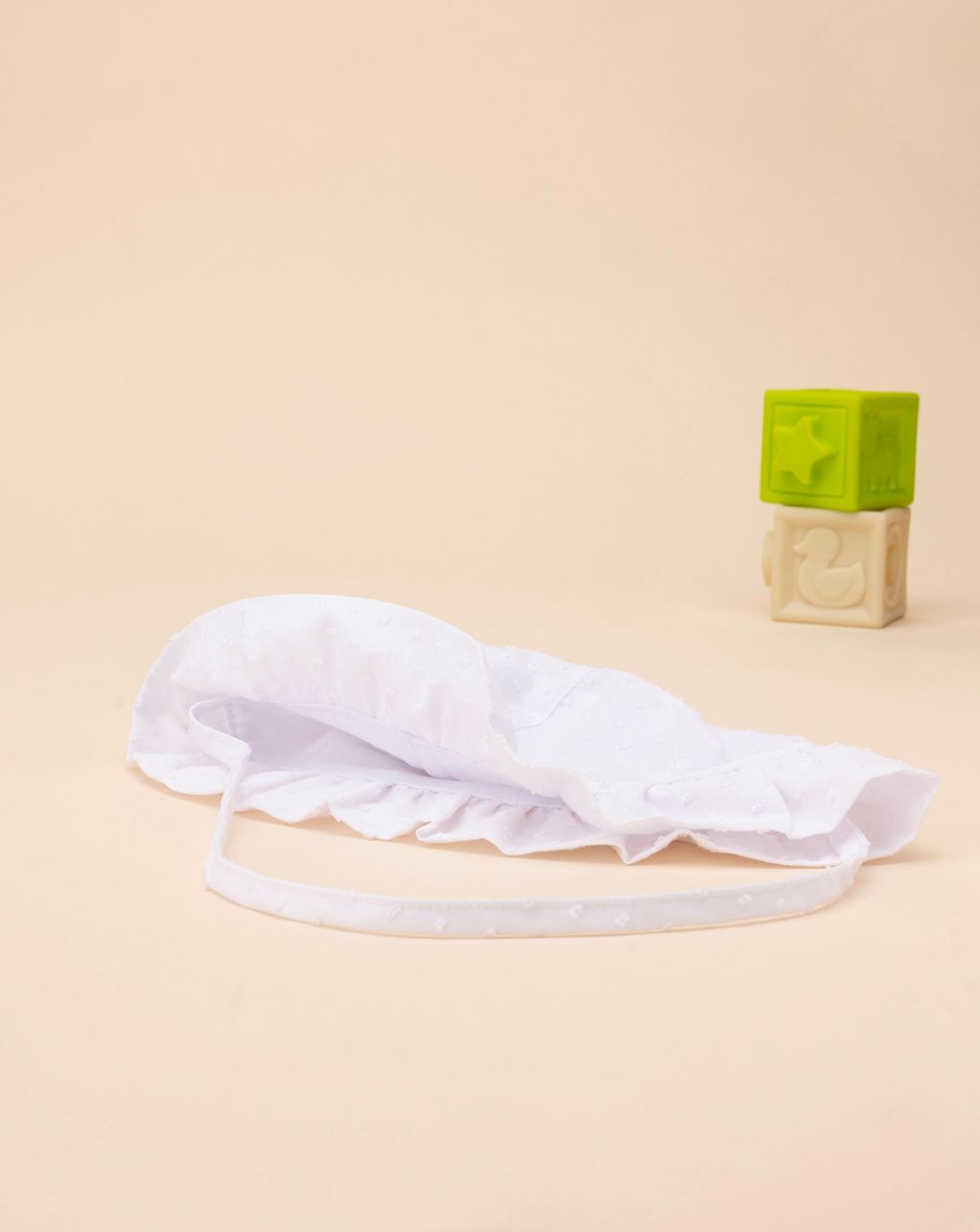 βρεφικό καπέλο λευκό πουά για κορίτσι - Prénatal