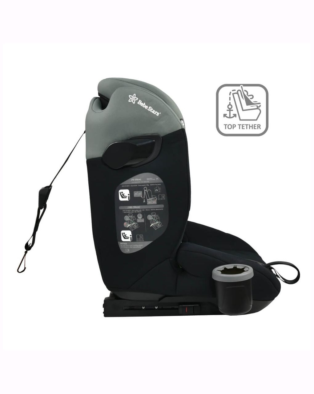 Bebe stars κάθισμα αυτοκινήτου compass isofix i-size (76-150cm) olive 935-176 - Bebe Stars