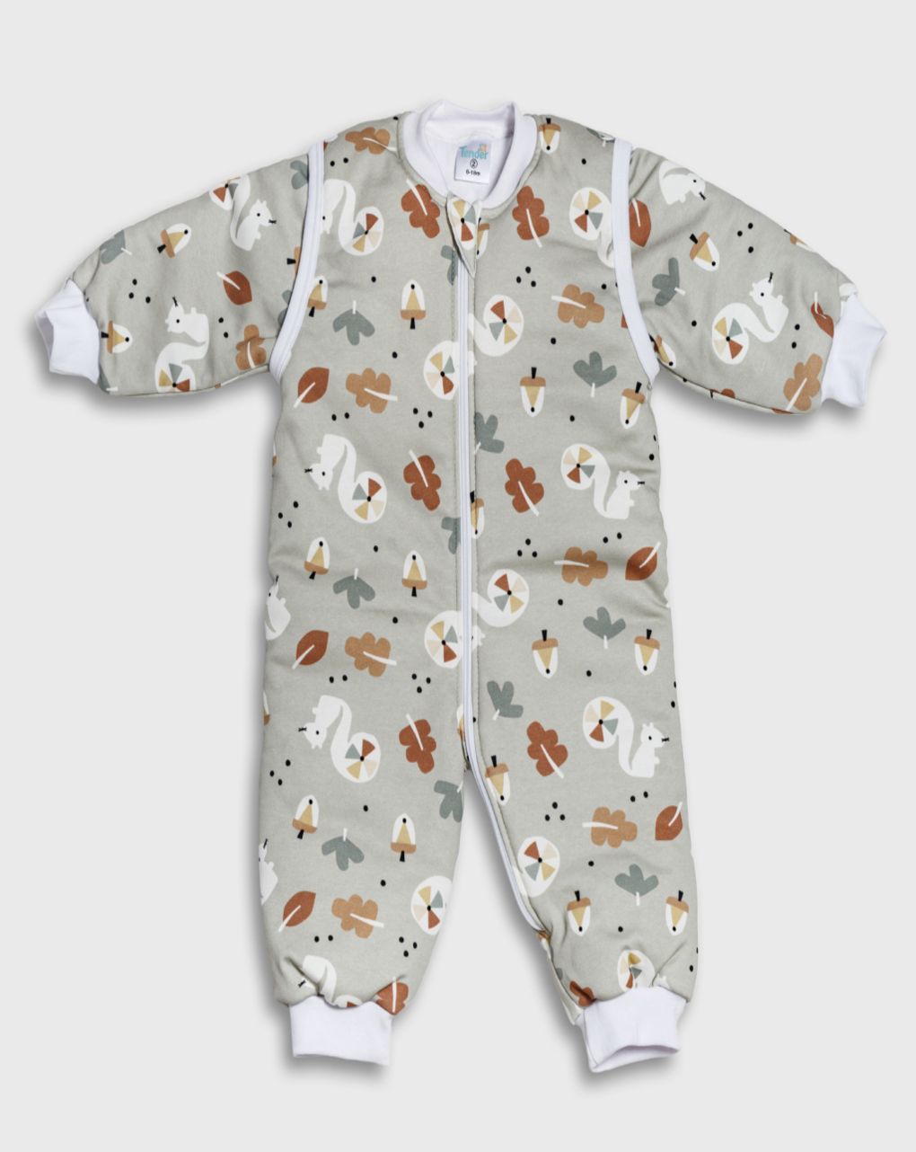 Tender υπνόσακος φθινοπωρινός/ανοιξιάτικος classic 1.0 tog squirrel μέντα 2731-1 - Tender