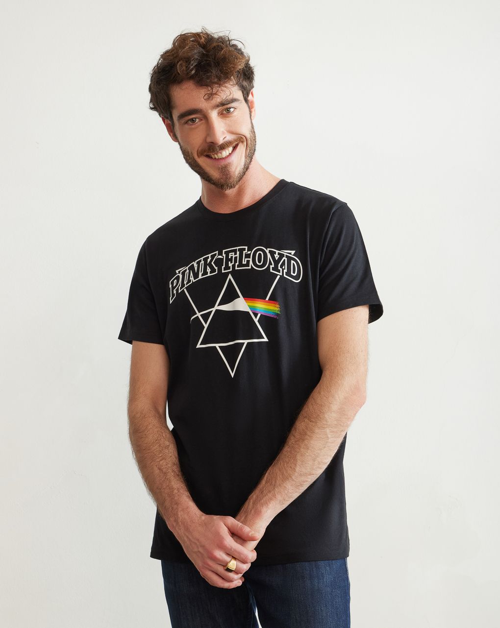 ανδρικό t-shirt μαύρο pink floyd - Prénatal