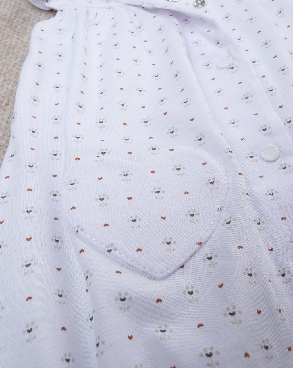 βρεφικό φορμάκι λευκό έθνικ για κορίτσι - Prénatal