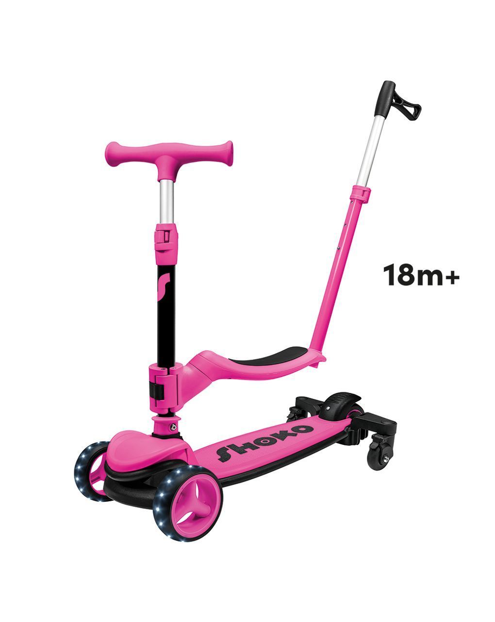 Shoko παιδικό πατίνι prime 4 in 1 plus σε ροζ χρώμα για 12+ μηνών 5004-50523 - Shoko