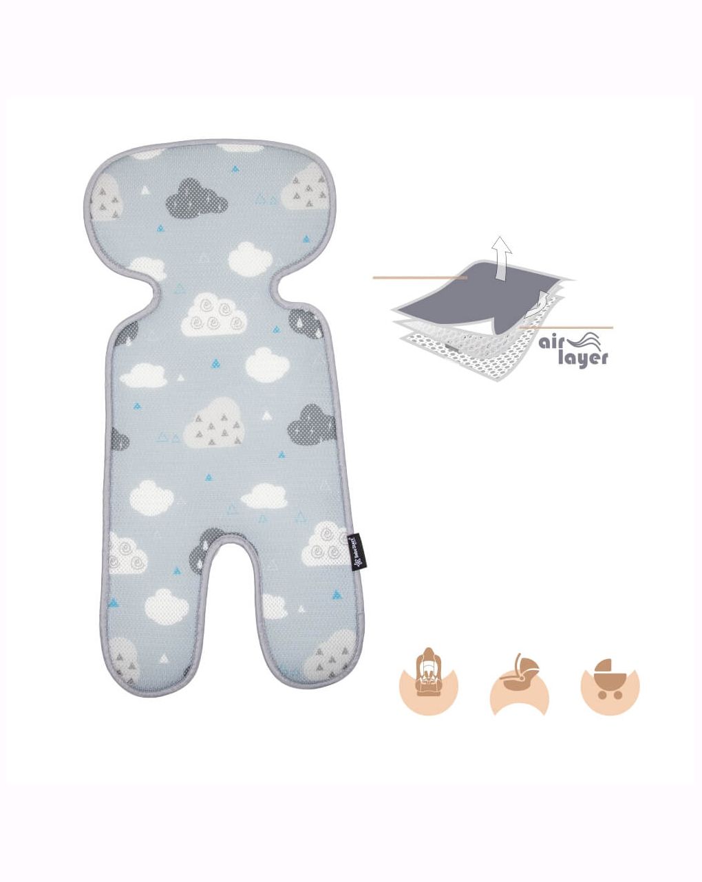 Bebe stars κάλυμμα αντιιδρωτικό καθίσματος αυτοκινήτου 0+ cloud - Bebe Stars