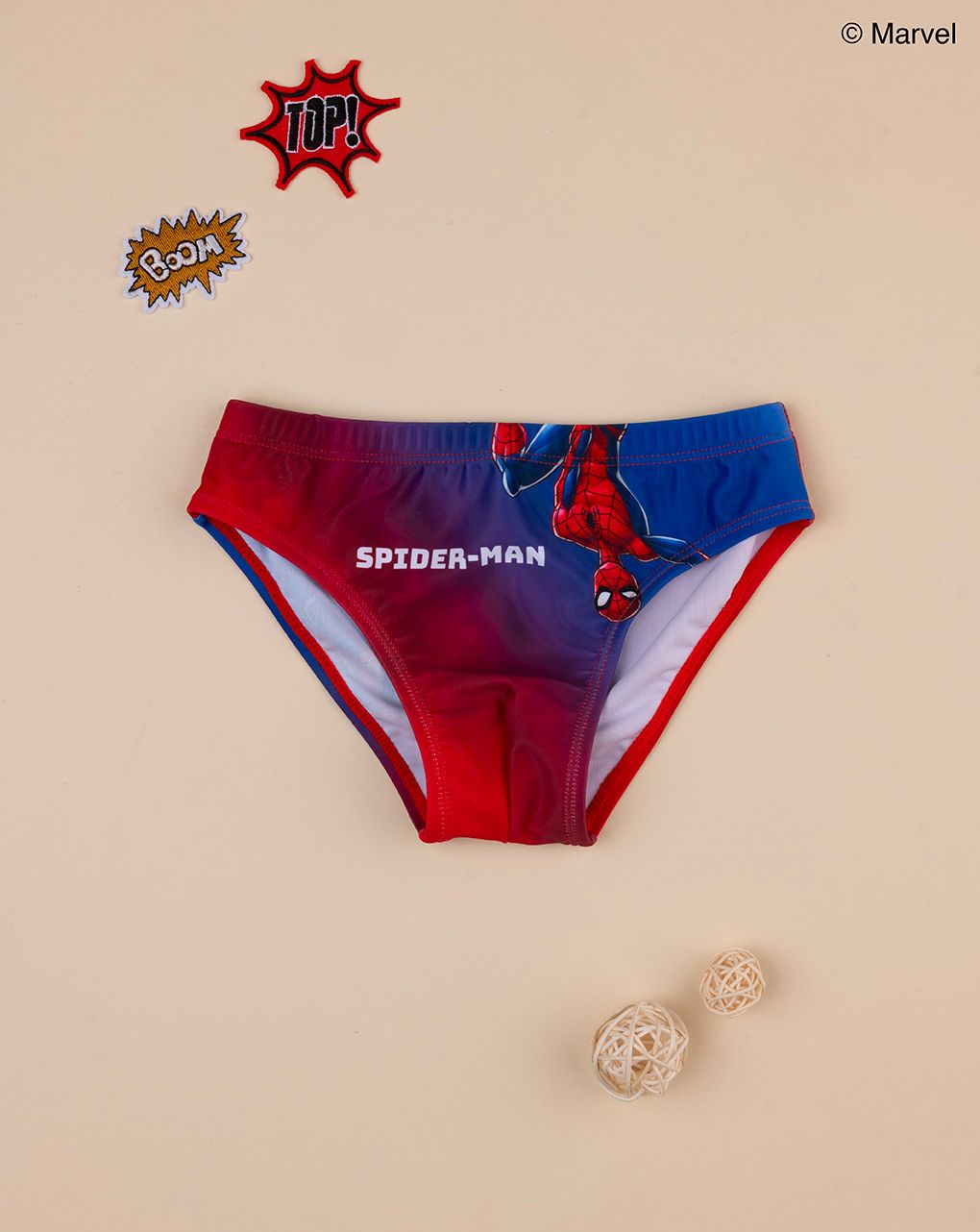 παιδικό μαγιό σλιπ μπλε/κόκκινο spiderman για αγόρι