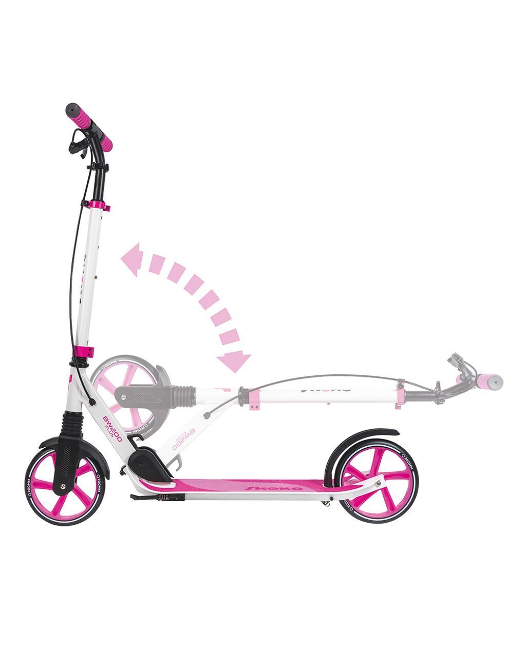 Shoko παιδικό πατίνι bw 200 plus με 2 ρόδες 200mm σε φούξια χρώμα για 8+ χρονών 5004-50521 - Shoko