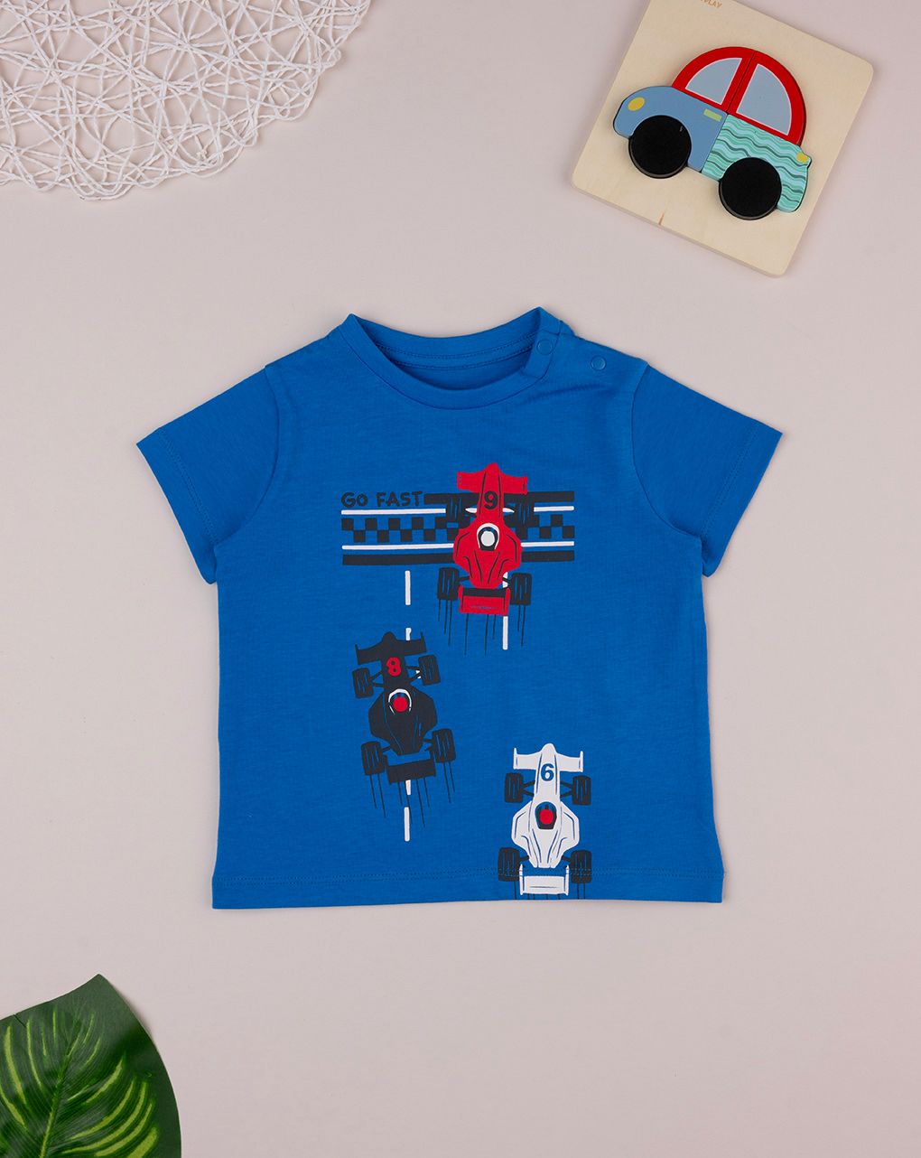 βρεφικό t-shirt μπλε formula 1 για αγόρι