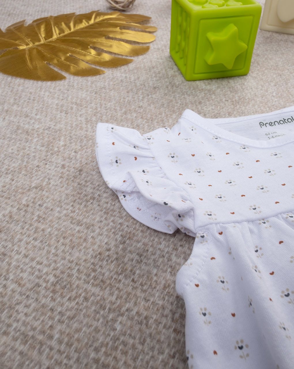 βρεφικό φορμάκι λευκό έθνικ για κορίτσι - Prénatal