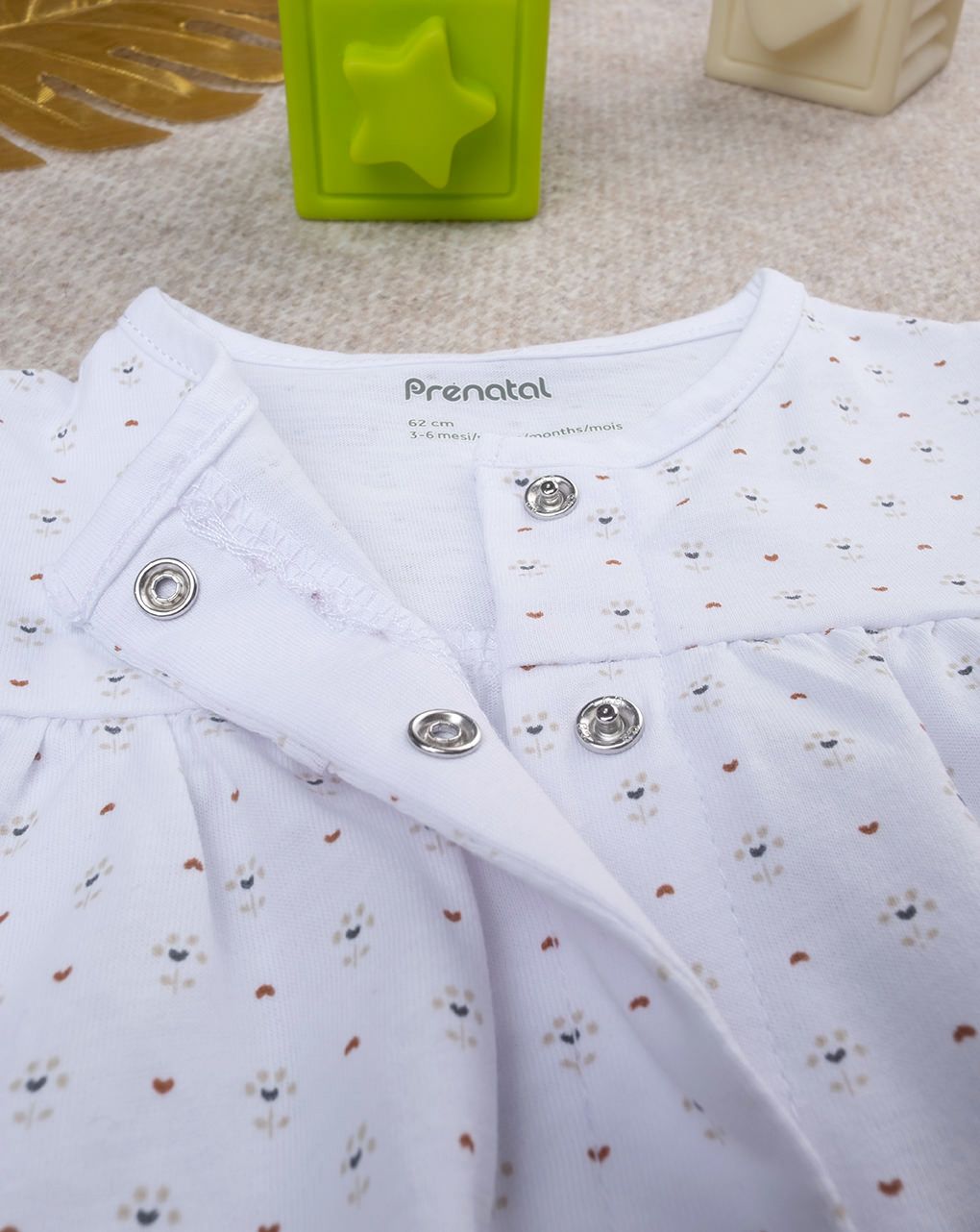 βρεφικό φορμάκι λευκό έθνικ για κορίτσι - Prénatal