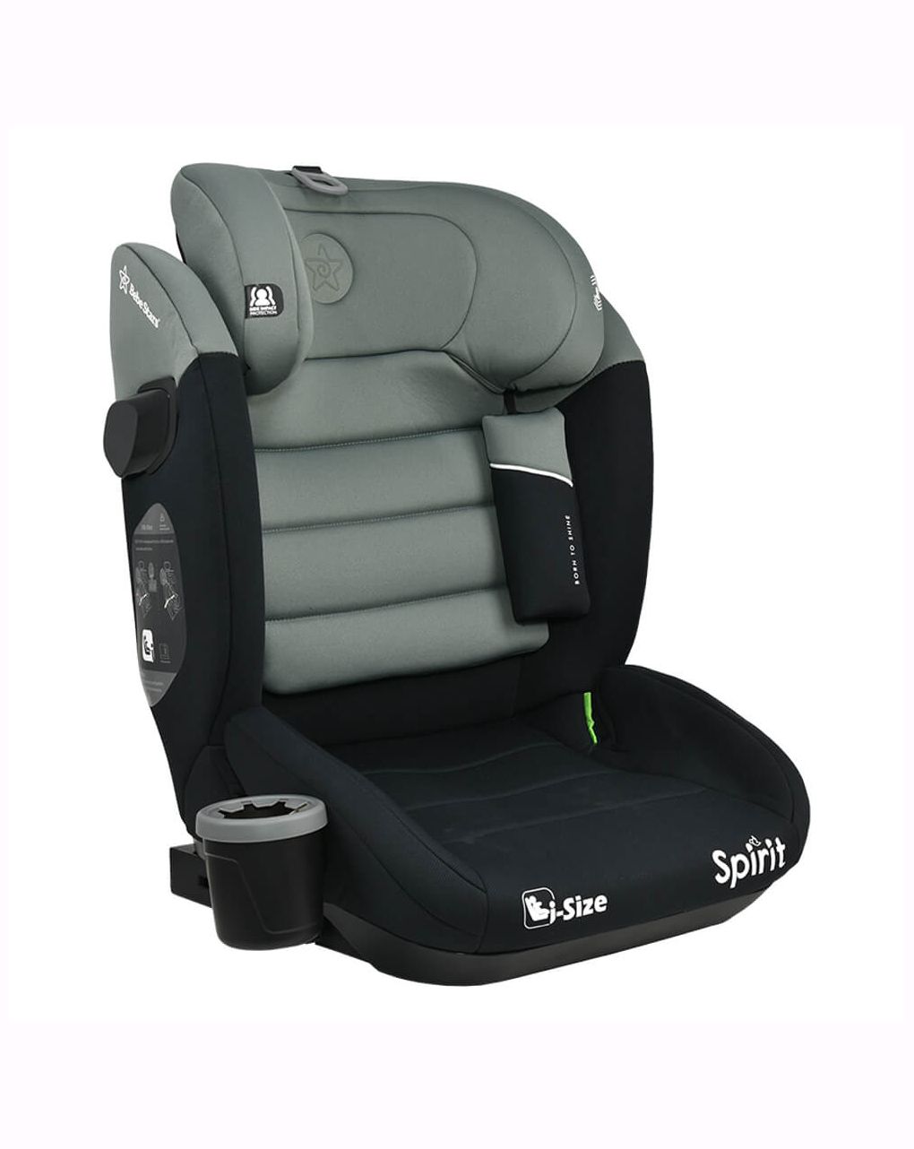 Bebe stars κάθισμα αυτοκινήτου spirit isofix i-size (100-150cm) olive 945-176 - Bebe Stars