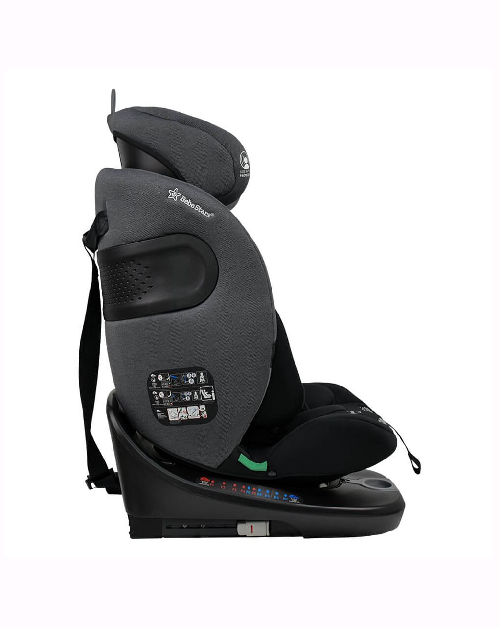 Bebe stars κάθισμα αυτοκινήτου supreme i-size (40-150cm) 360° steel grey 905-186 - Bebe Stars