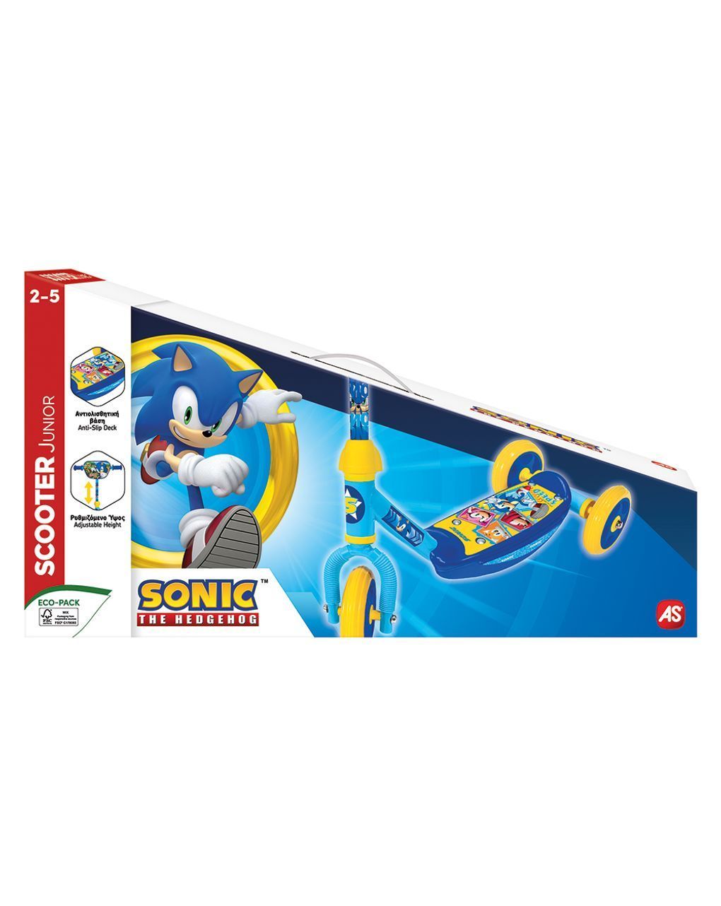 As παιδικό scooter με 3 ρόδες sonic για 2-5 χρονών 5004-50260 - AS Wheels