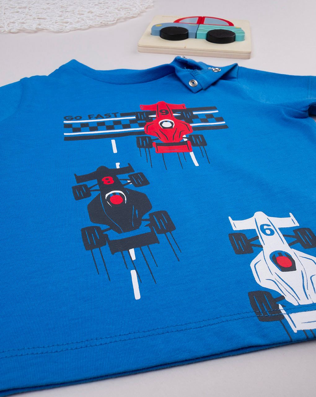 βρεφικό t-shirt μπλε formula 1 για αγόρι - Prénatal