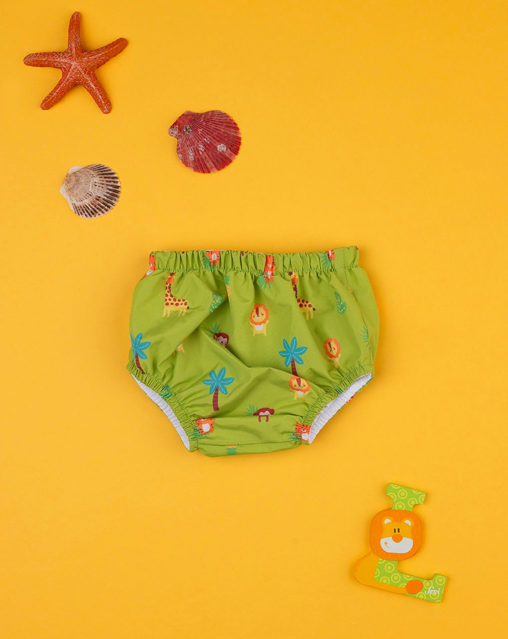 βρεφικό μαγιό πάνα πράσινο jungle για αγόρι - Prénatal