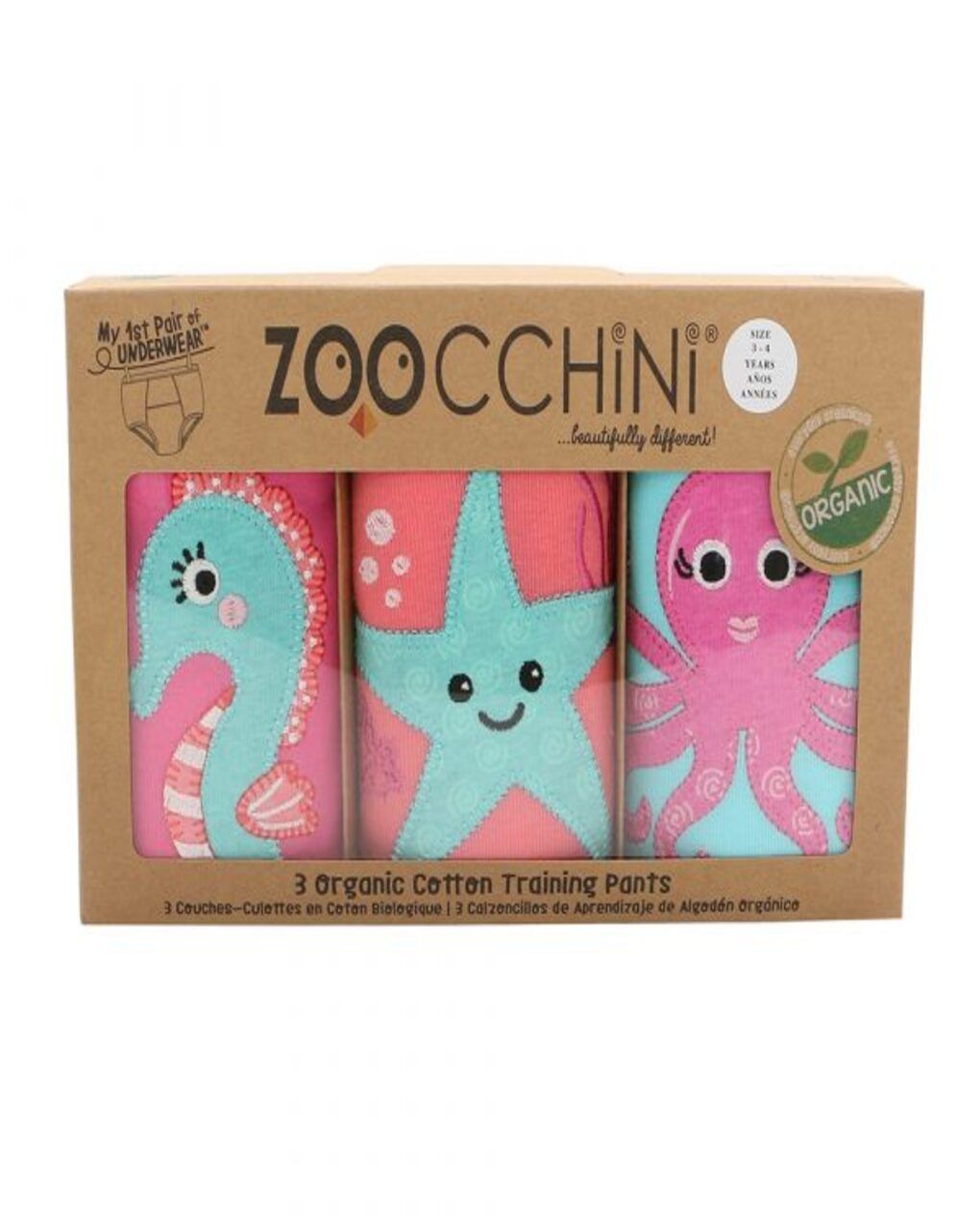 Zoocchini εκπαιδευτικά βρακάκια ocean gals zoo13012