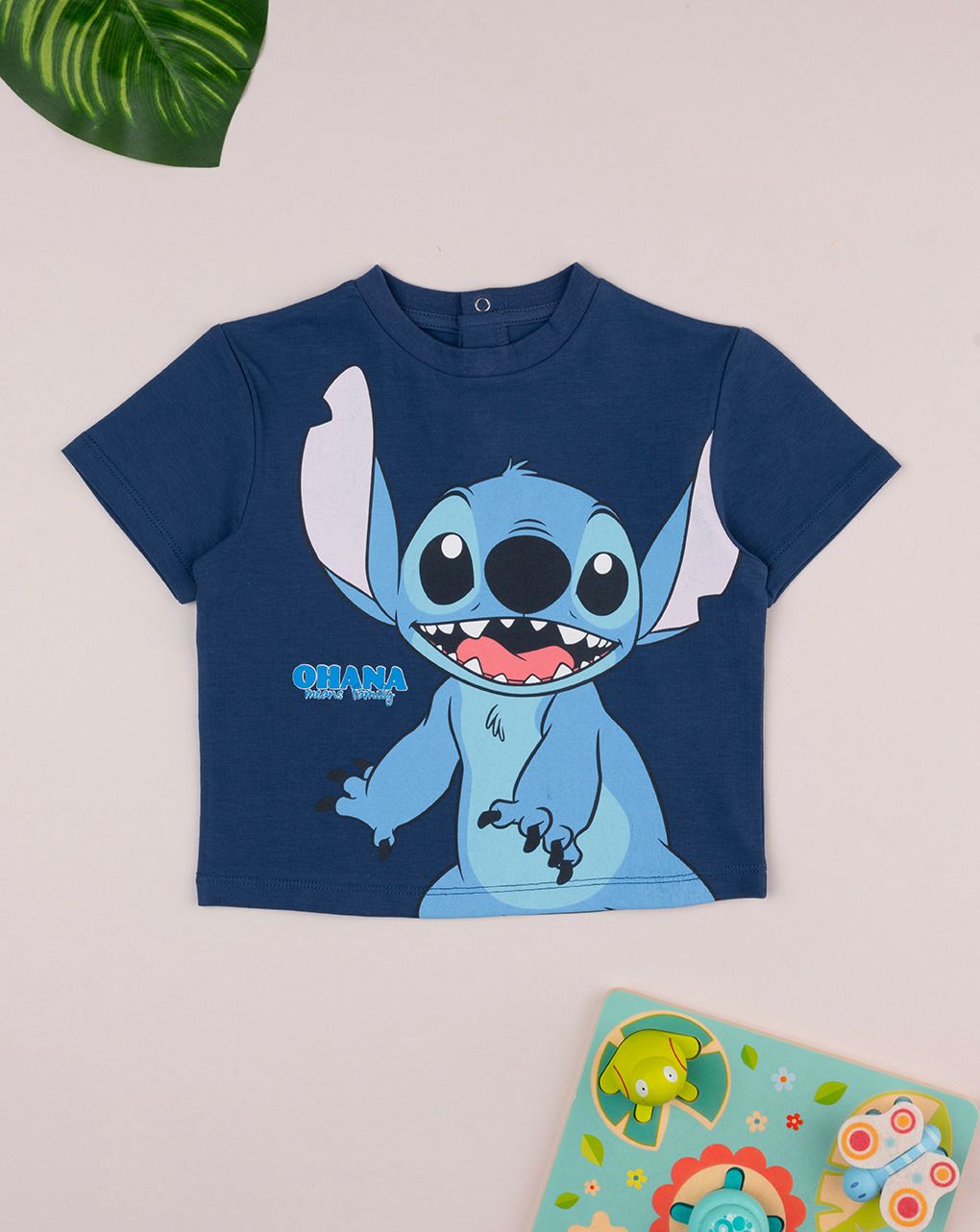βρεφικό t-shirt μπλε stitch για αγόρι - Prénatal