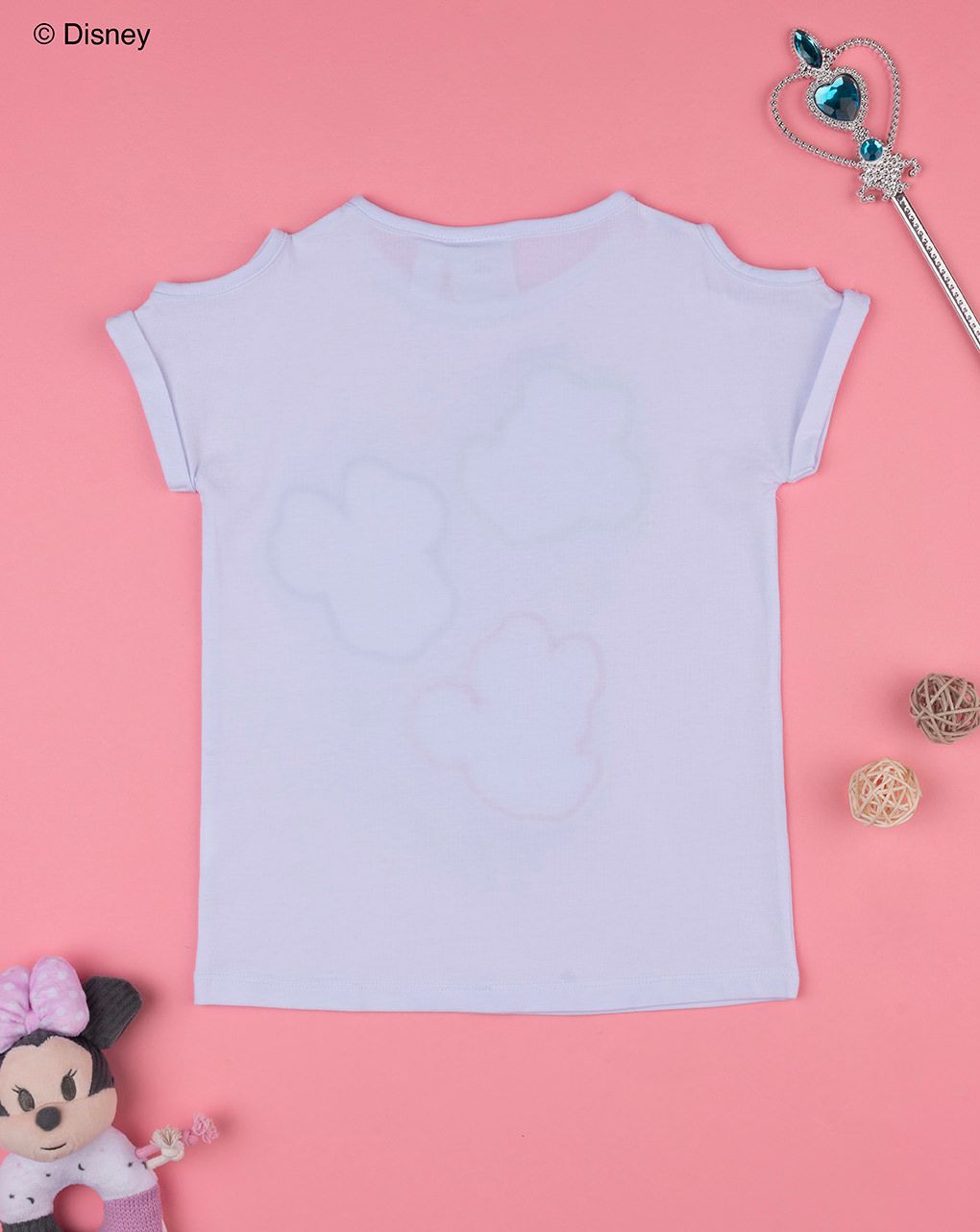 παιδικό t-shirt λευκό minnie για κορίτσι - Prénatal
