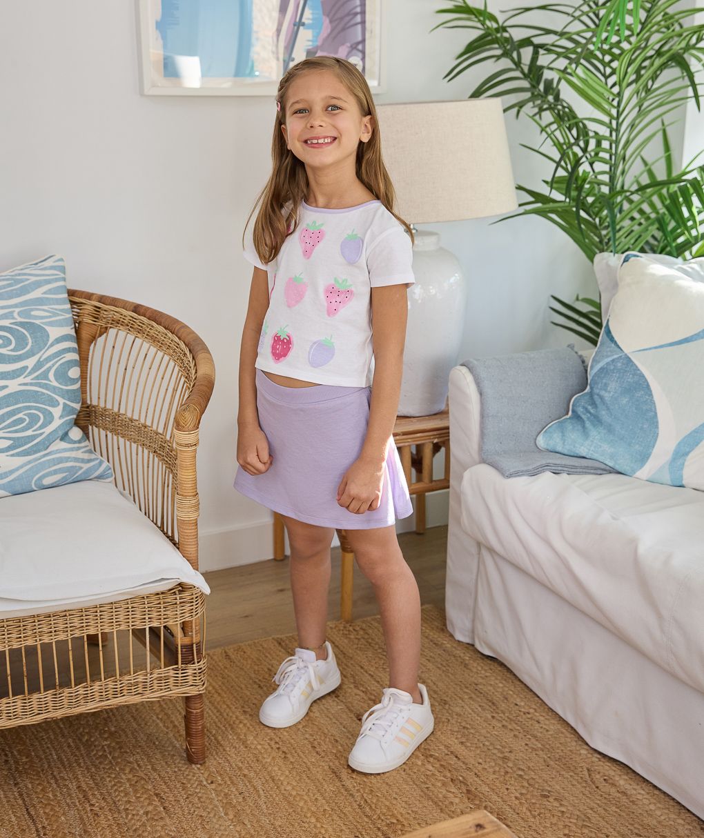 παιδικό t-shirt λευκό με φράουλες για κορίτσι - Prénatal