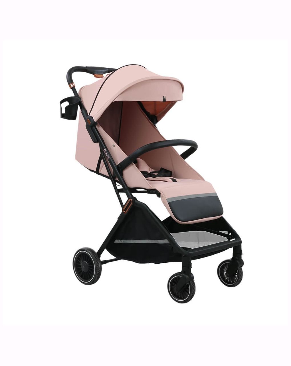 Bebe stars καρότσι city plus automatic powder pink