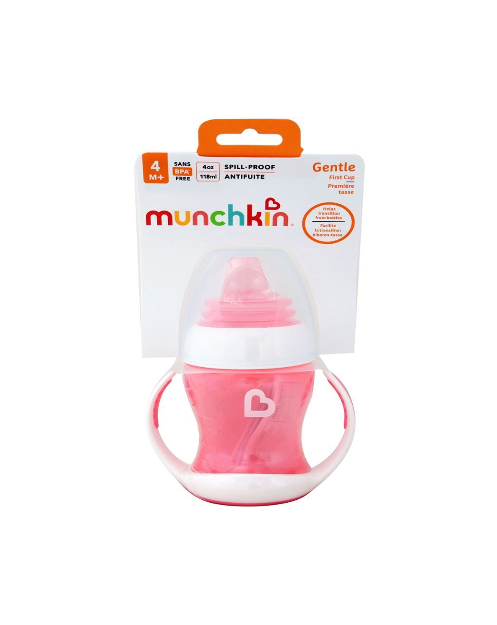 Munchkin εκπαιδευτικό ποτηράκι gentle first cup pink 118ml - Munchkin