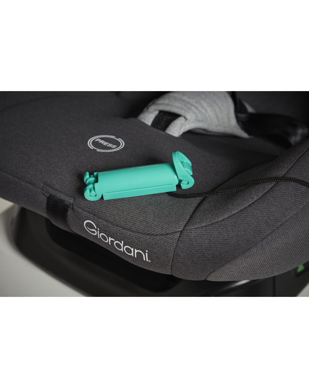 Giordani κάθισμα αυτοκινήτου orpheus με ζώνες (40-105cm) γκρι ανοιχτό - Giordani