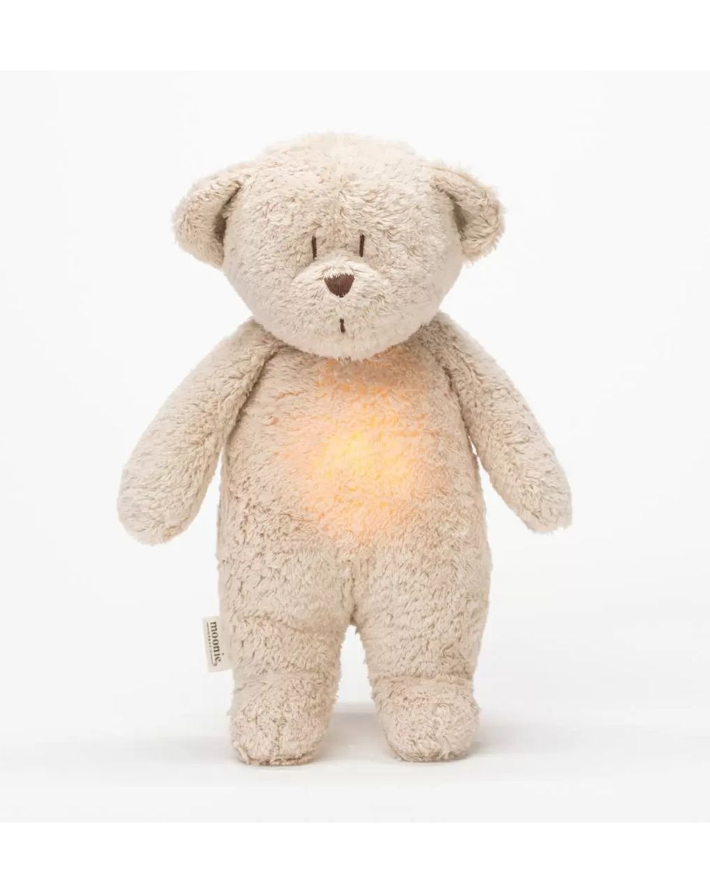 Moonie αρκουδάκι με φως από οργανικό βαμβάκι χρώμα sand - MOONIES