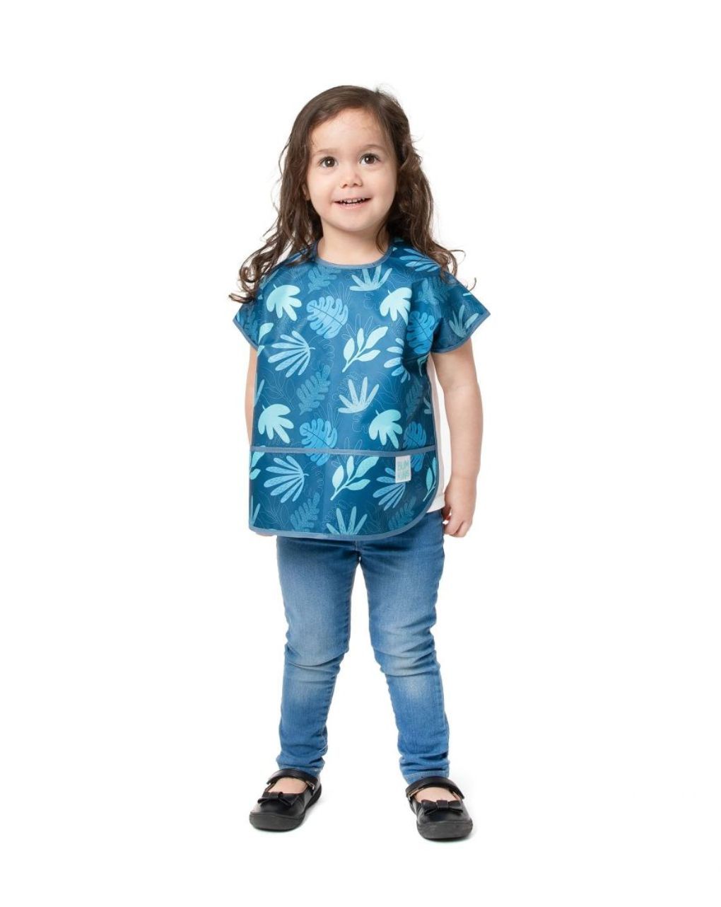 Bumkins αδιάβροχη σαλιάρα junior blue tropic 12-36m 3308013 - BUMKINS