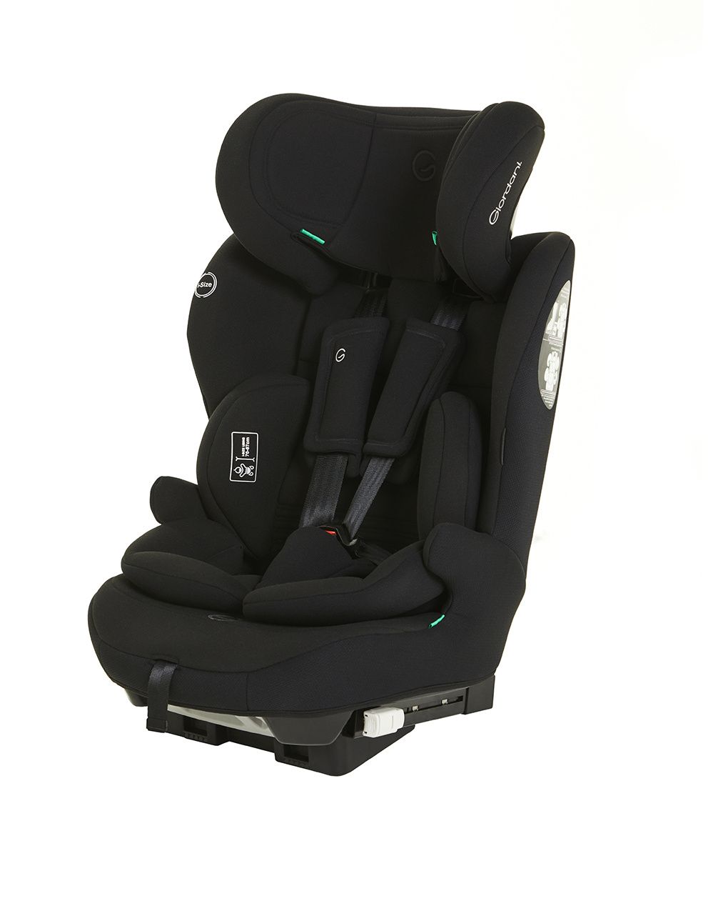 Giordani κάθισμα αυτοκινήτου antares i-size (76-150cm) isofix με ανάκλιση μαύρο